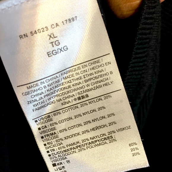 Banana Republic men’s sweater vest, ribbed, zipper on back size XL vintage - Picture 6 of 6